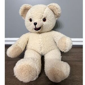1986 Snuggle Teddy Bear Plush Lever Brothers Company Cream Sherpa Stuffed Animal